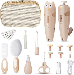 Lictin Baby Healthcare and Grooming Kit,26 in 1 Baby Nail File Electric Set