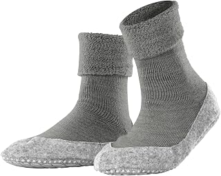 FALKE Women's Cosyshoe Slipper Socks Anti-Slip Nubs Printed On Felt Sole Improved Grip Thick Comfortable Warm Full Inner Plush Breathable Climate-Regulating Odour-Neutralising Wool 1 Pair