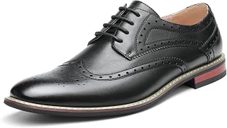 Bruno Marc Men's Oxfords Derby Shoe City Brogues Shoes Wedding Dressing Shoes Laces Business Black
