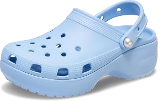 Crocs Classic Platform Clog W Women's Clogs, Calcite Blue, 39/40 EU