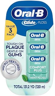 Glide Comfort Plus Dental Floss, Extra Soft, Value 3 Pack (40m Each)