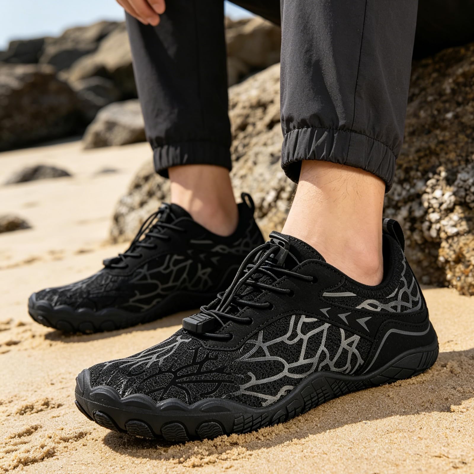 Unisex Non Slip Water Shoes Quick Dry Barefoot Aqua Sneakers Lightweight Outdoor