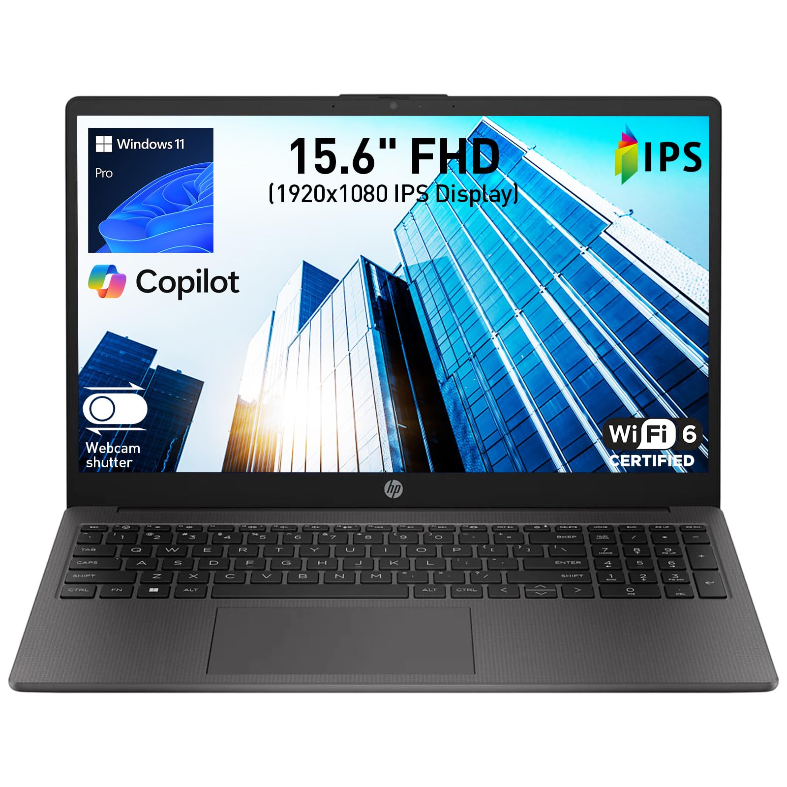 HP 255 G10 Business Laptop, AMD Quad-core CPU, 16GB RAM, 512GB SSD, W11 Pro | 15