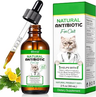 Cat Antibiotics for Infections 60ml Vitamins for Cats Supplements Antibiotic Ointemnt Cats Vitamin Paste Support Immune System & Cat Allergy Relief (60ml)