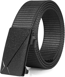 Fairwin Tactical Belt Military Style Webbing Rigger Belt Lightweight Heavy Duty Metal Buckle