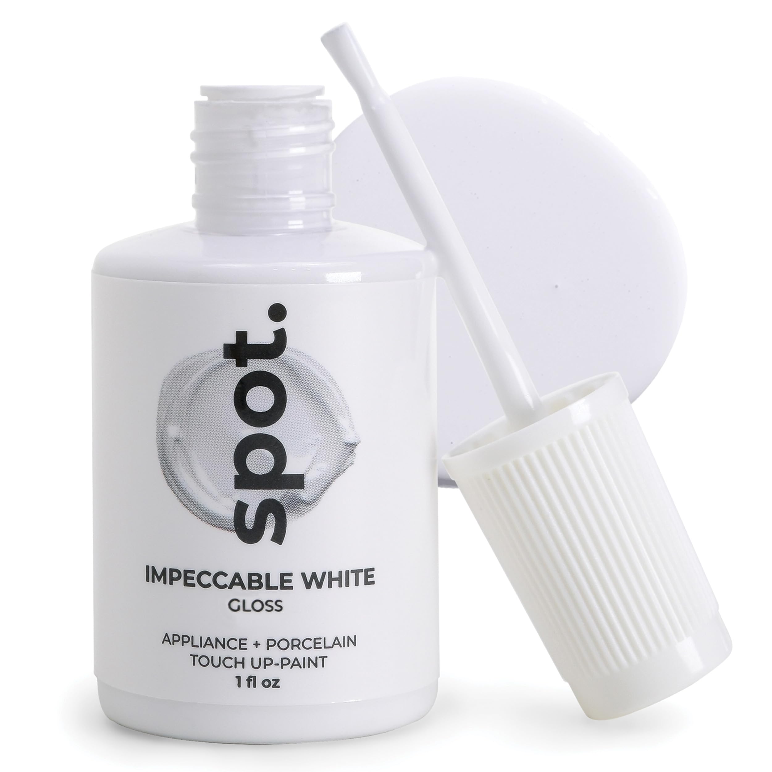 High-Gloss White Touch Up Paint – Porcelain and Appliance Repair for Chips, Stai
