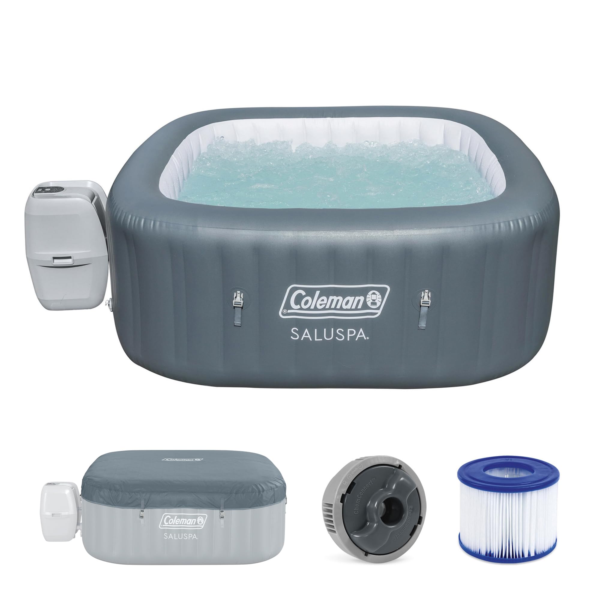 Coleman SaluSpa Hawaii Energy-Efficient 4-6 Person Inflatable Hot Tub | Smart Ai