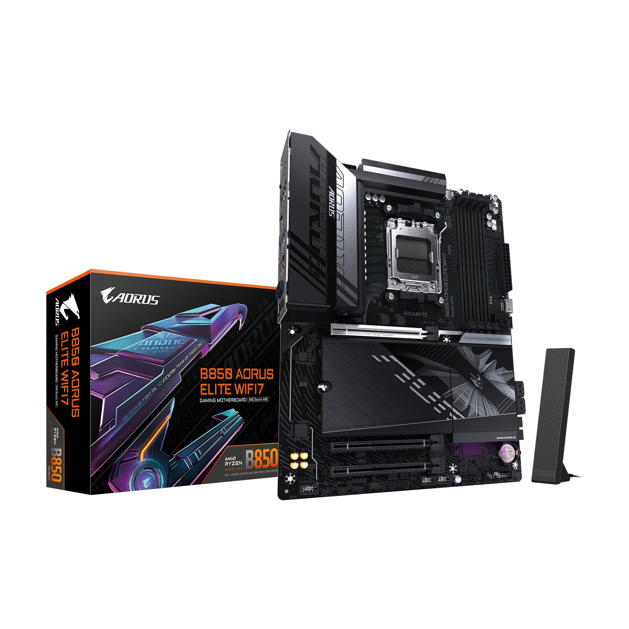 GIGABYTE B850 AORUS Elite WIFI7 AMD AM5 ATX Motherboard, Support AMD Ryzen 9000/