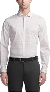 Van Heusen Men's Dress Shirt Slim Fit Ultra Wrinkle Free Flex Collar Stretch