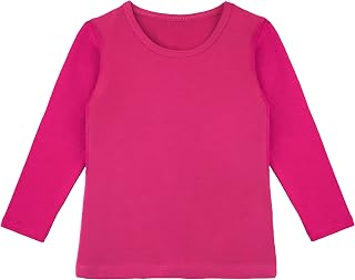 Lilax Girls Basic Long Sleeve Round Neck T-Shirt