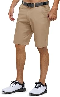 33,000ft Men's Golf Shorts Stretch Shorts Lightweight Quick-Drying 12 Inch Cargo Shorts Bermuda Shorts Short Trousers with 3 Tee Holders Casual Shorts with 5 Pockets for Golf