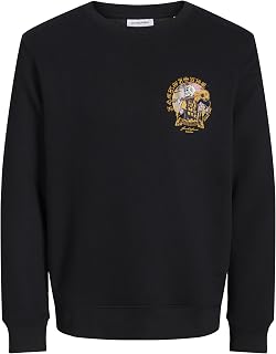 JACK & JONES Jjskull Rock Sweat Crew Neck Men's Tracksuit Top (Pack of 1)