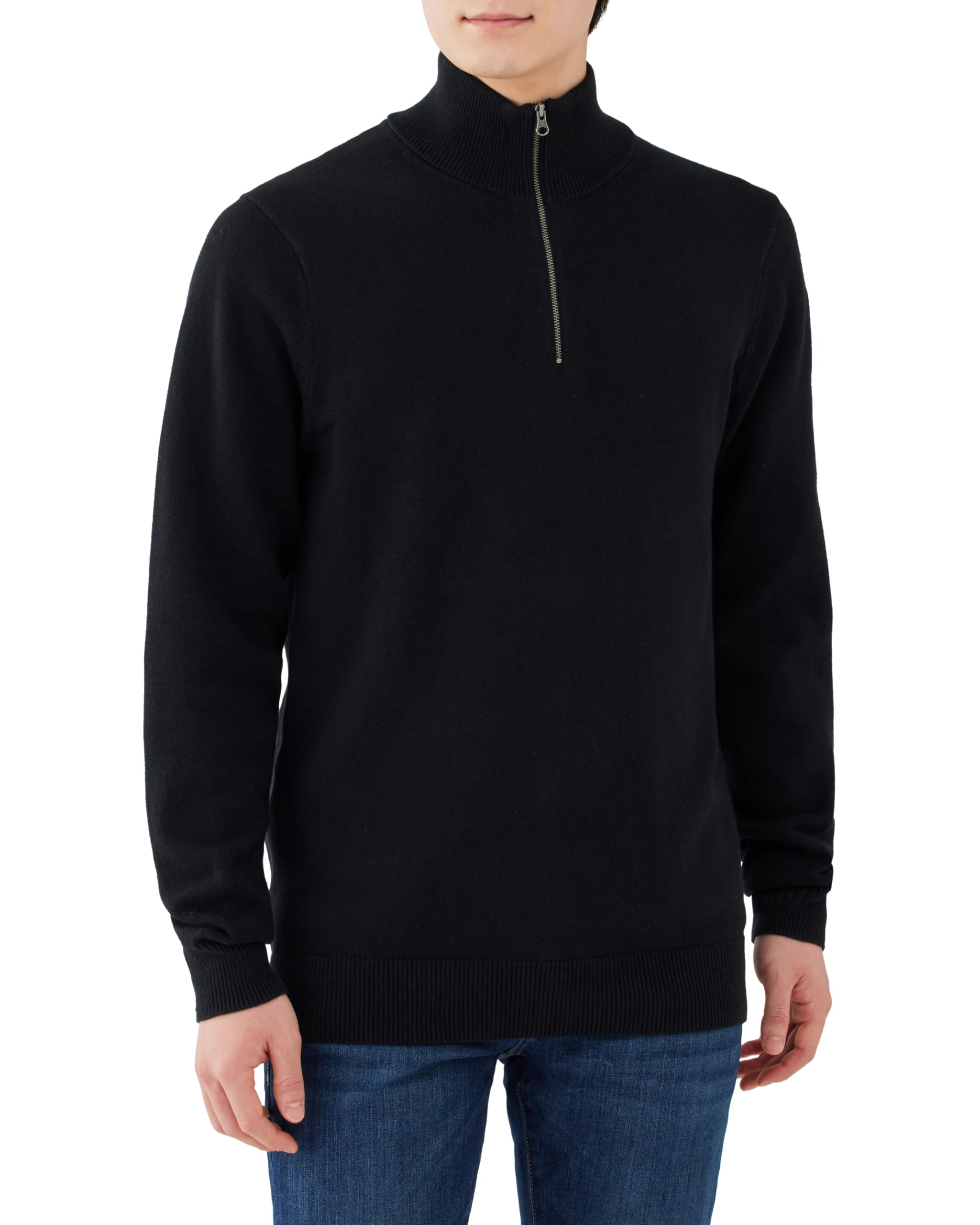 Amazon Essentials Quarter Zip Sweater, 100% Cotton, Men's