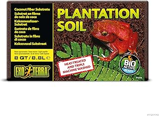 Exo Terra Plantation Soil, Coconut Fibre Terrarium Substrate Brick, 8.8L