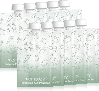 Momcozy Reusable Baby Food Pouches for Toddlers, BPA Free, Food Safe