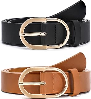 JASGOOD Leather Western Belt for Men Women Floral Engraving Cowboy Belt Bolt Buckle Longhorn Waist Belt for Jeans Pants