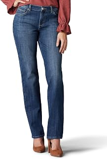 Lee Women's Denim Trousers, Solid Premium Light Blue