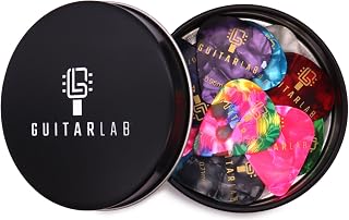 Guitar Lab Electric and Acoustic Guitar Picks - Set of 18 in Box
