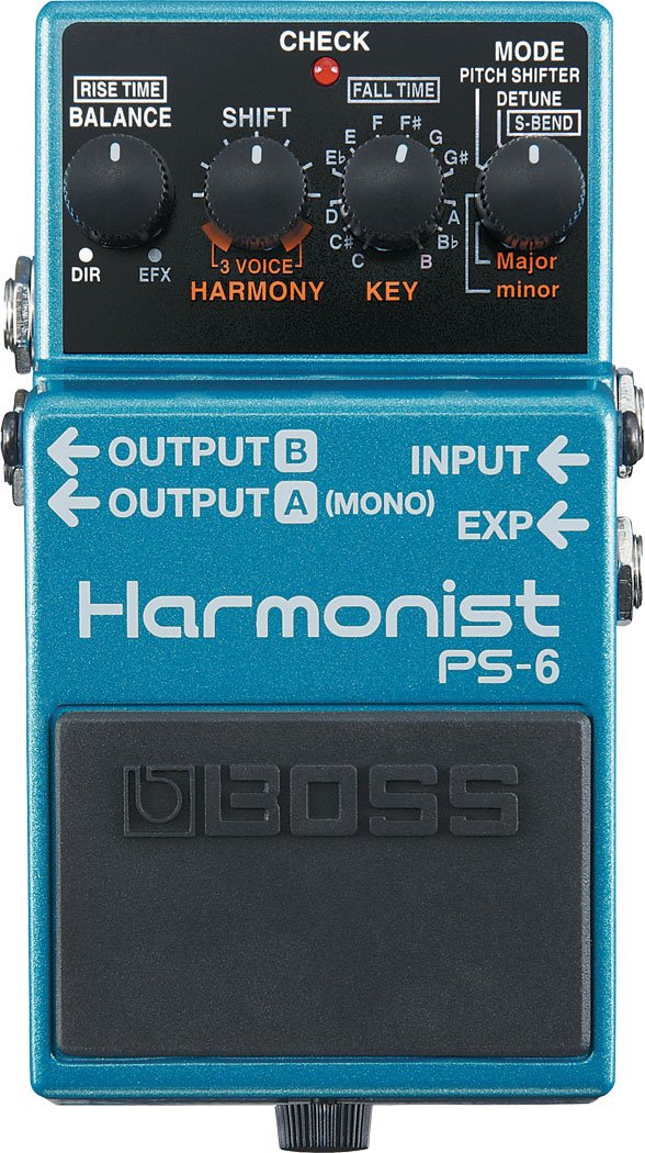 BOSS PS-6 Harmonist Guitar Pedal, Blue | Packs four distinct pitch-shifting and 