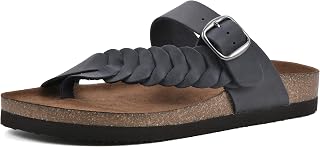 WHITE MOUNTAIN Women's Happier Flat Sandals