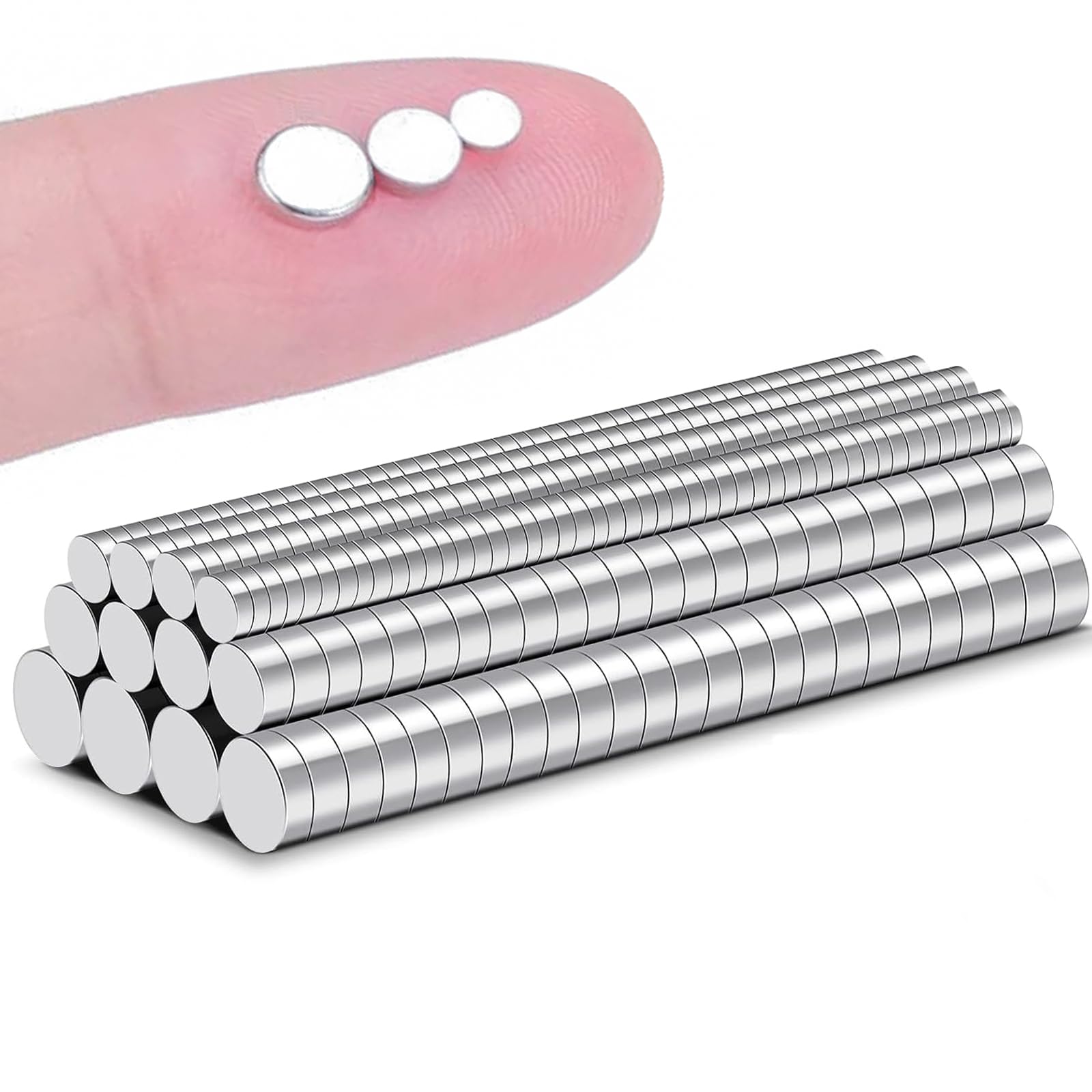 TRYMAG Magnets, Rare Earth Disc Magnets, Fridge Magnet, 400Pcs | 3 Different Siz