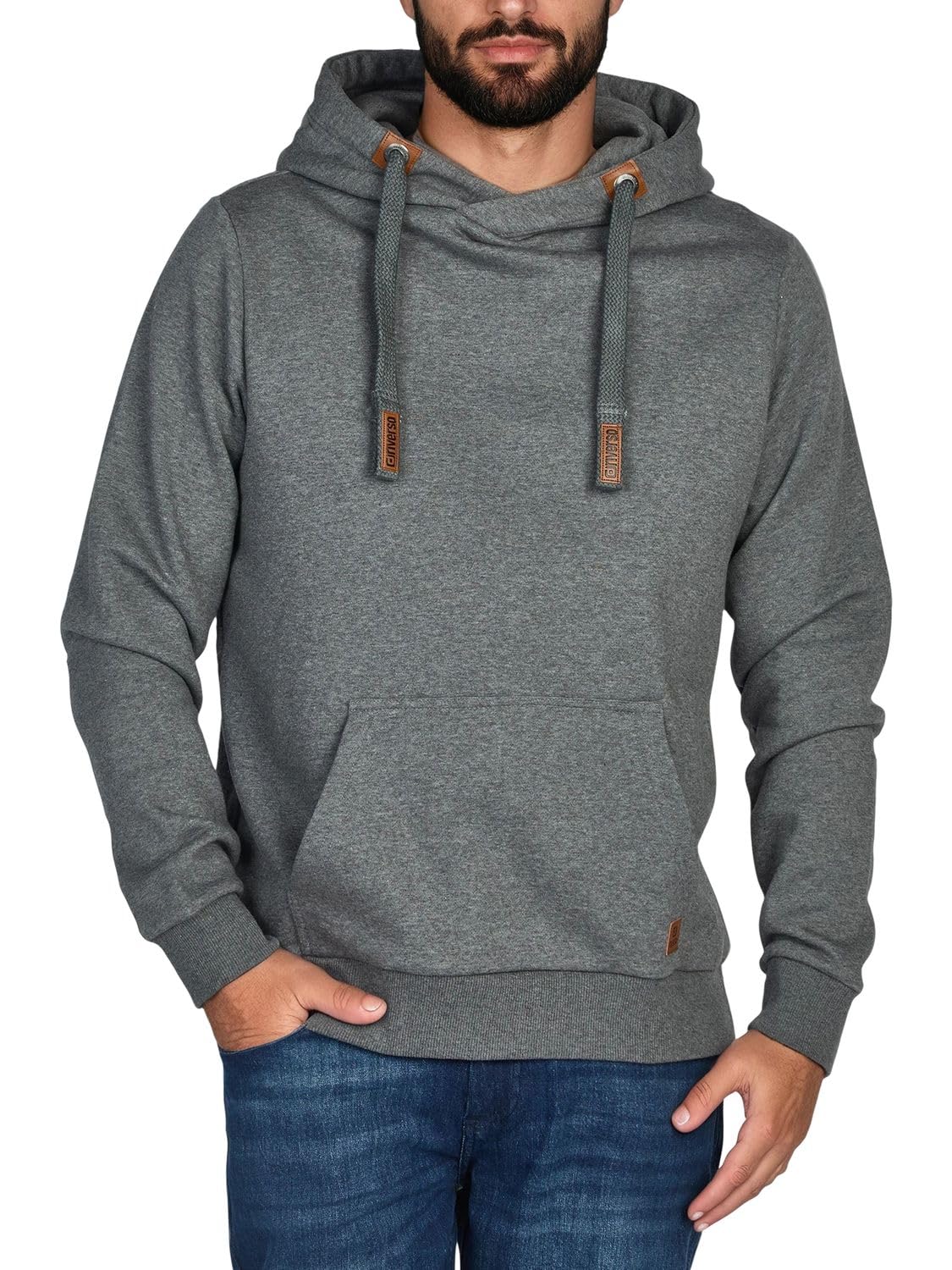 riverso Men's Hooded Jumper RIVNiklas Pullover Sweatshirt Hoodie Hood Kangaroo P