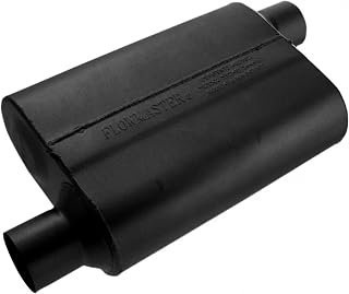Flowmaster 40 Series Chambered Muffler – 2.50" Offset In / 2.50" Offset Out | Original 40 Series, aggressive sound, 16-gauge aluminized steel, for muscle cars, street rods, trucks, and SUVs (42543)