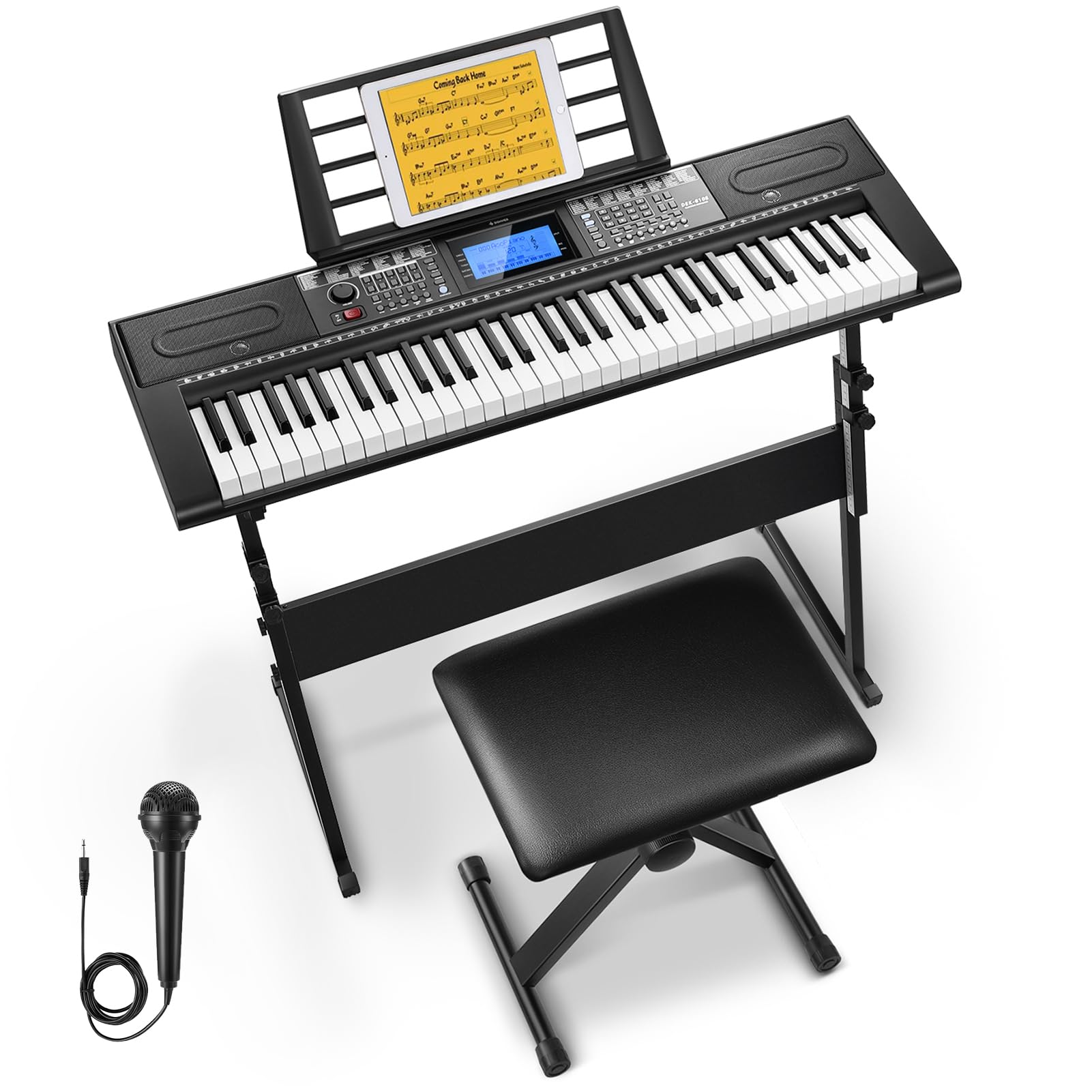 Donner 61 Key Keyboard Piano, Electric Piano Keyboard Kit with 249 Voices, 249 R