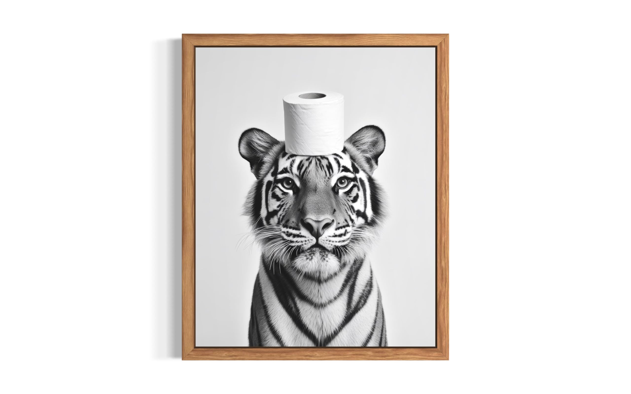 Wall Art Print Poster for Bathroom Tiger Pattern Home Decor Home Decor Bathroom 
