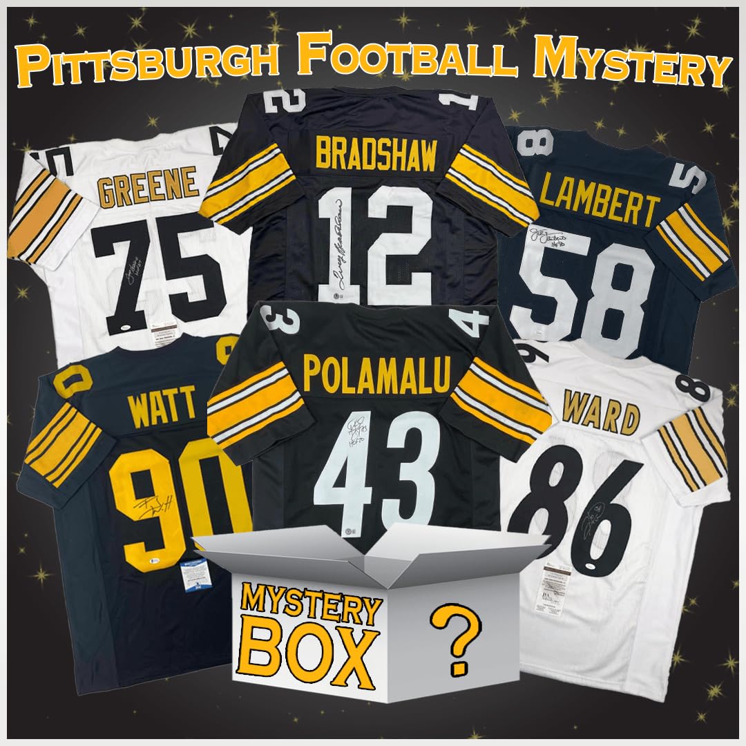 Autographed Pittsburgh Football Jersey Mystery Box, PSA JSA or Beckett COA | Ind