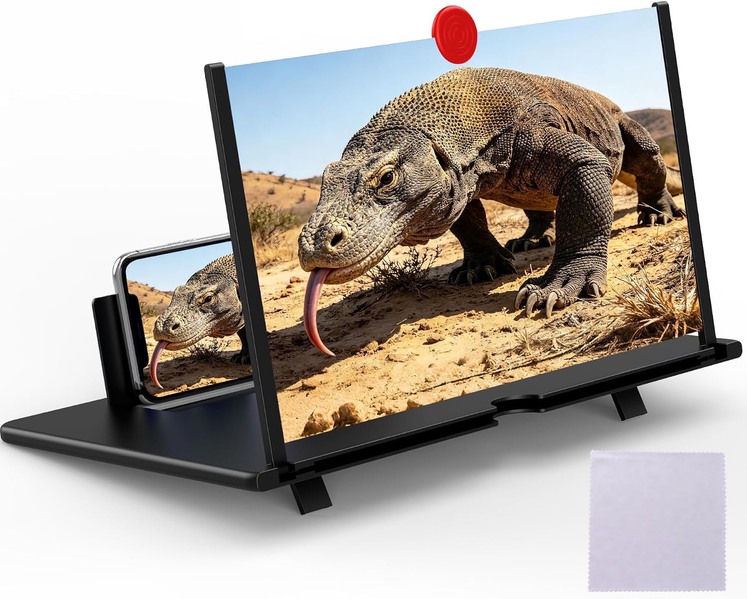 18" Screen Magnifier for Cell Phone,3D Magnifying Projector Screen Enlarger Expa