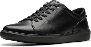 Clarks メンズ ブロディンレース 本革 軽量 歩きやすいスニーカー