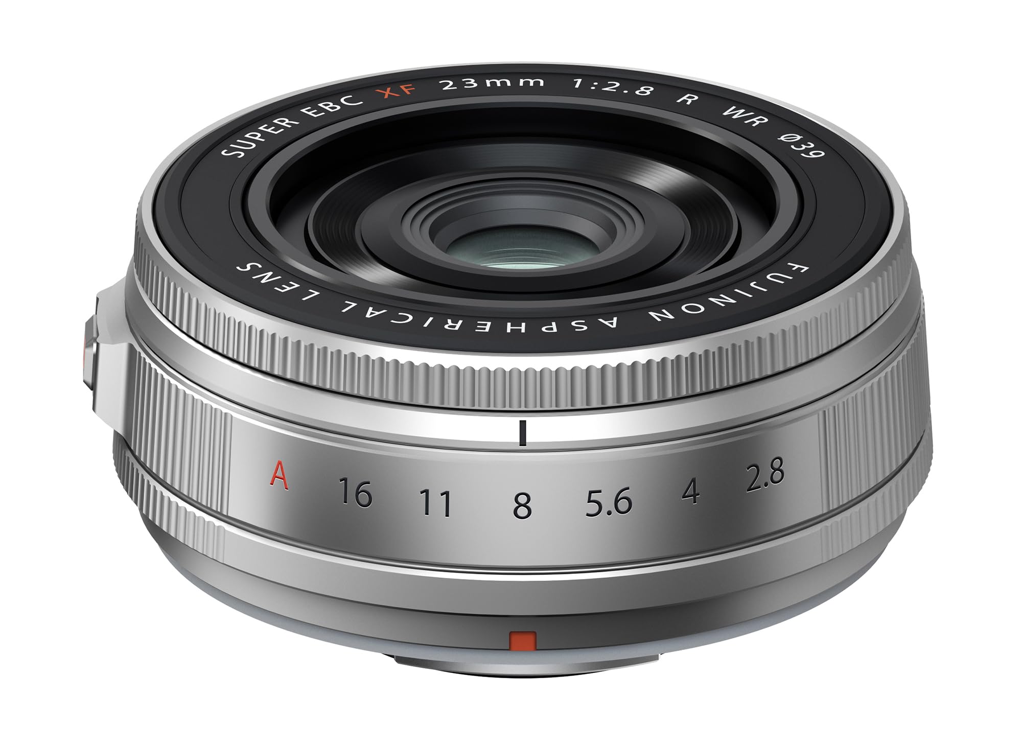 FUJIFILM FUJINON XF23mmF2.8 R WR Lens, Silver | High-Resolution Optical Performa