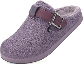 Sisttke Women's Men's Winter Slippers Fur Clogs and Warm Mules
