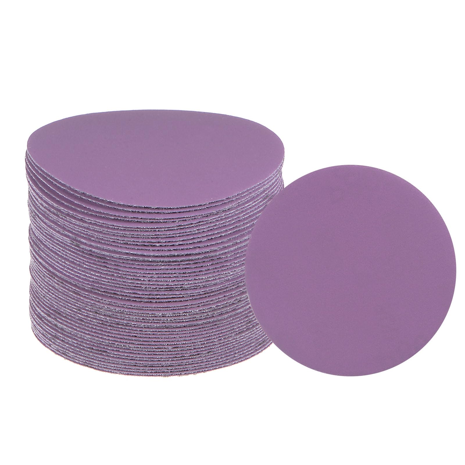 Generic 50 Pcs 3 Inch 800 Grit Aluminum Oxide Orbital Sanding Discs for Dry Wet 