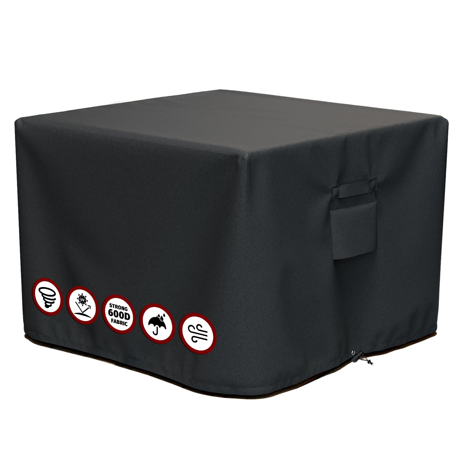 SHINESTAR Fire Pit Cover Square for 28"-32", 600D Heavy Duty | Fits for 28/29/30