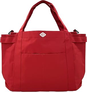 Rooto Tote 0714 Women's Tote Bag, A4, Water Repellent, Lightweight, With 8 Pockets, Mid Pockets