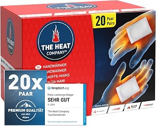 THE HEAT COMPANY Handwärmer - 12 Stunden warme Hände - EXTRA WARM