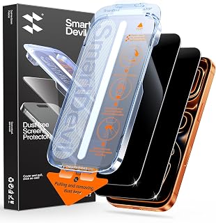 SMARTDEVIL 2 Pack Privacy Screen Protector for iPhone 17 Pro Max