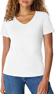 Hanes Women's Nano Premium Cotton V-Neck Tee