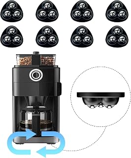 Self Adhesive Appliance Sliders 8 Pack Kitchen & Furniture Rollers | Move Small Appliances Easily 360° Glide No Tools Peel Stick 12lbs Per Wheel