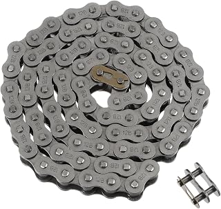 uxcell 12B Metric Standard Roller Chain, 5 Feet Carbon Steel Chains 3/4" Industrial Roller Chain Drive Chain for Motorcycle Bicycle Industrial Machinery -80 Links