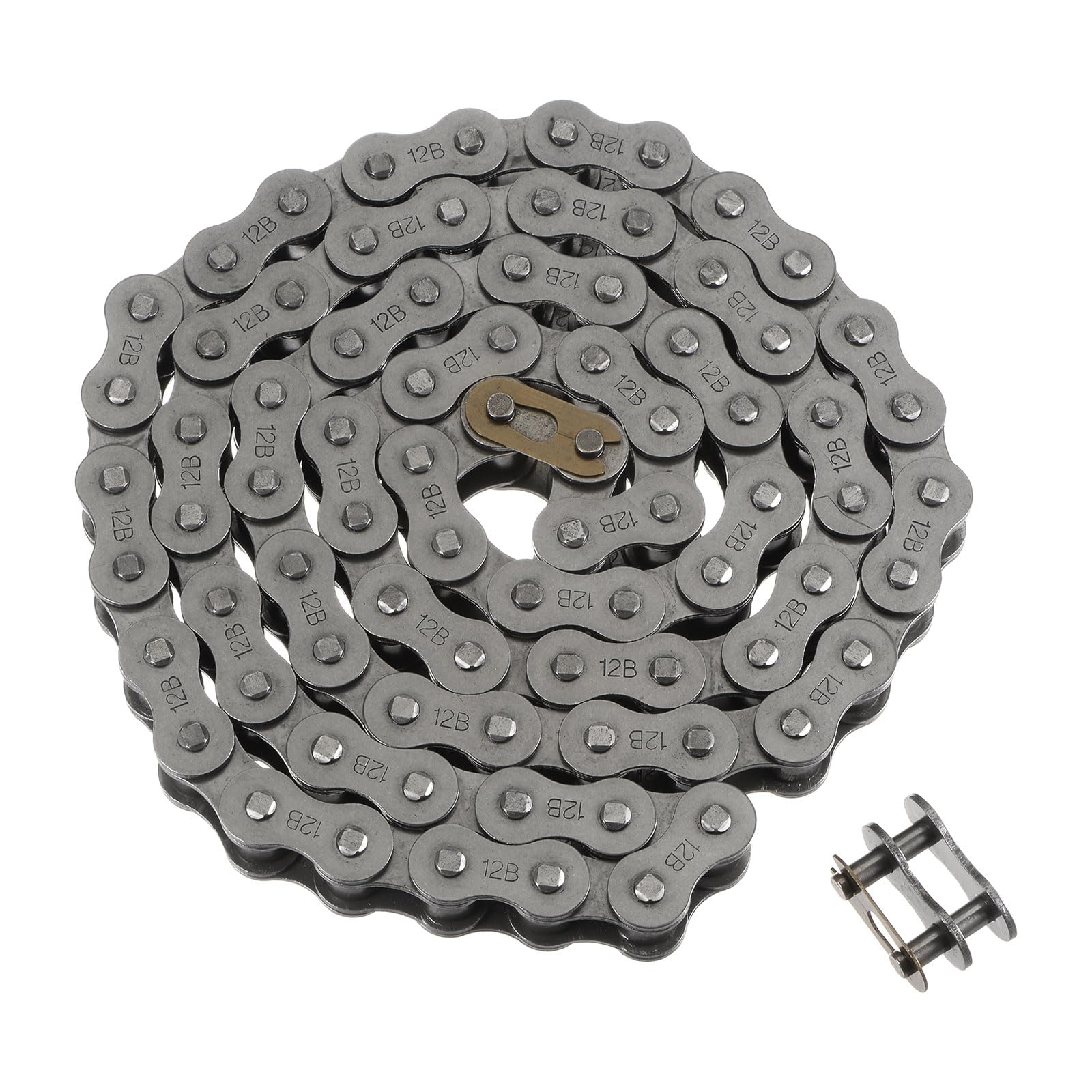 uxcell 12B Metric Standard Roller Chain, 5 Feet Carbon Steel Chains 3/4" Industr