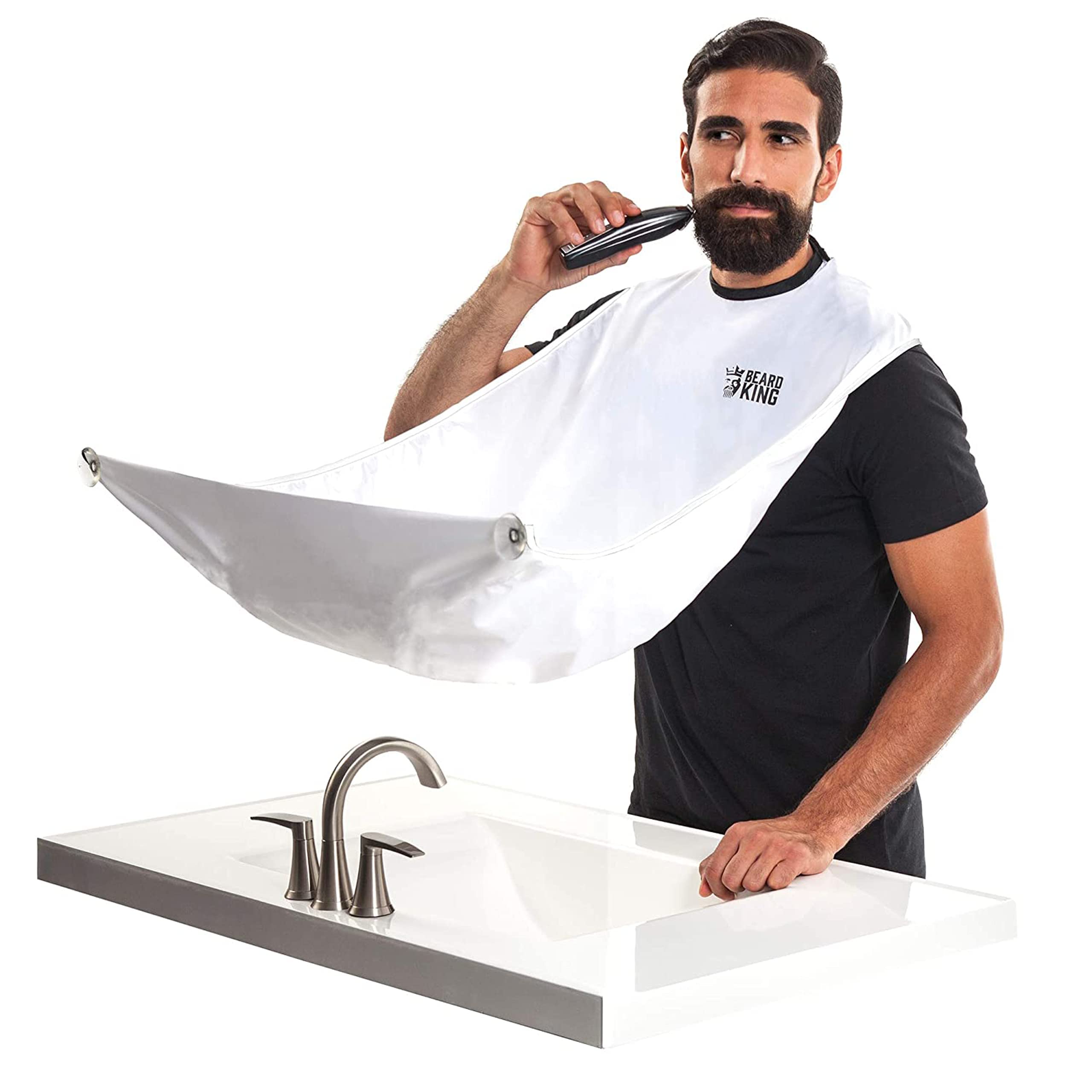BEARD KING Beard Bib Apron - As Seen on Shark Tank – Gifts for Him, Stocking Stu