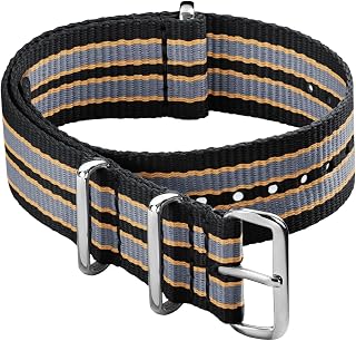 Archer Watch Straps - Classic Military Style Nylon Watch Strap - Choice of Color and Size (18mm, 20mm, 22mm, 24mm)