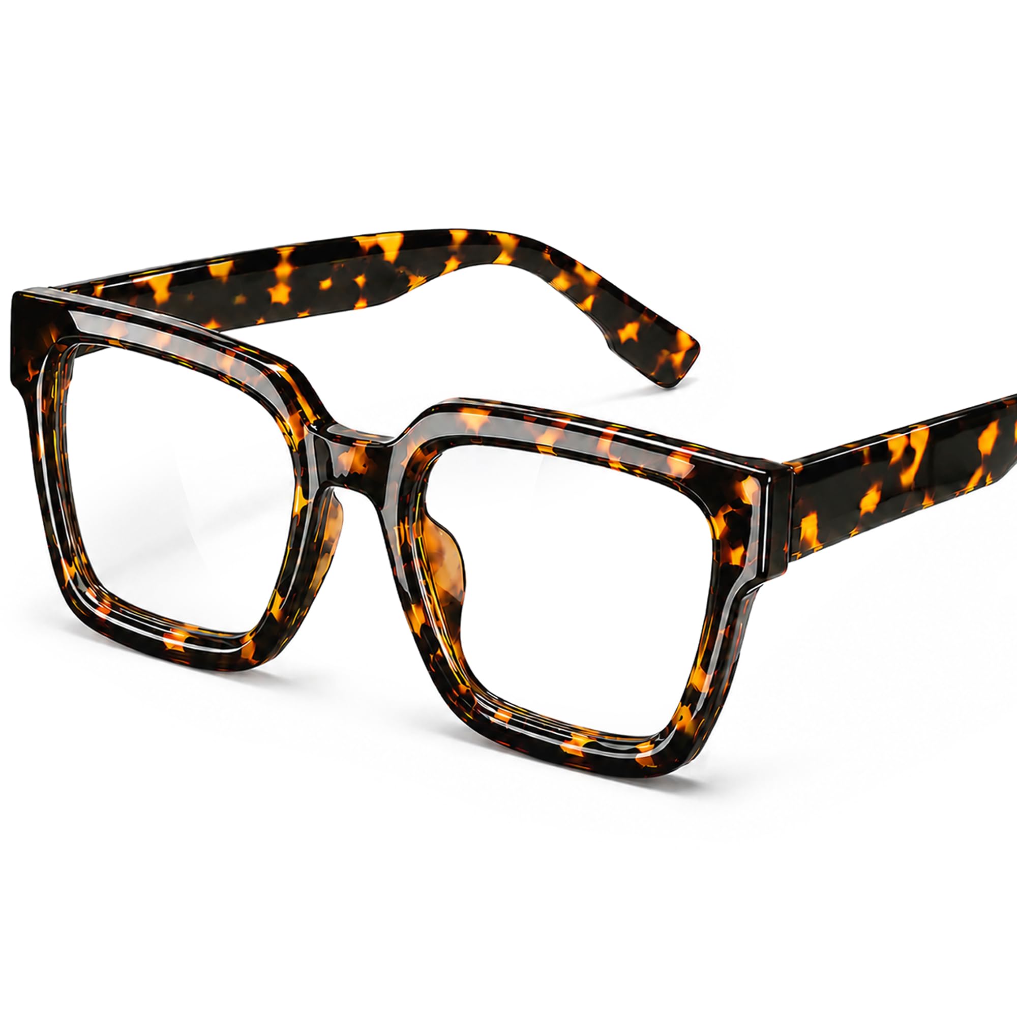 livho Oversized Eyewear Frame for Woman and Men - Rectangle Fashion Glasses for 