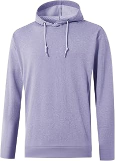 M MAELREG Mens Hoodies Pullover Performance Lightweight Hoodies For Men With 2 Pocket Dry Fit Wicking Stretch Golf Sweatshirt
