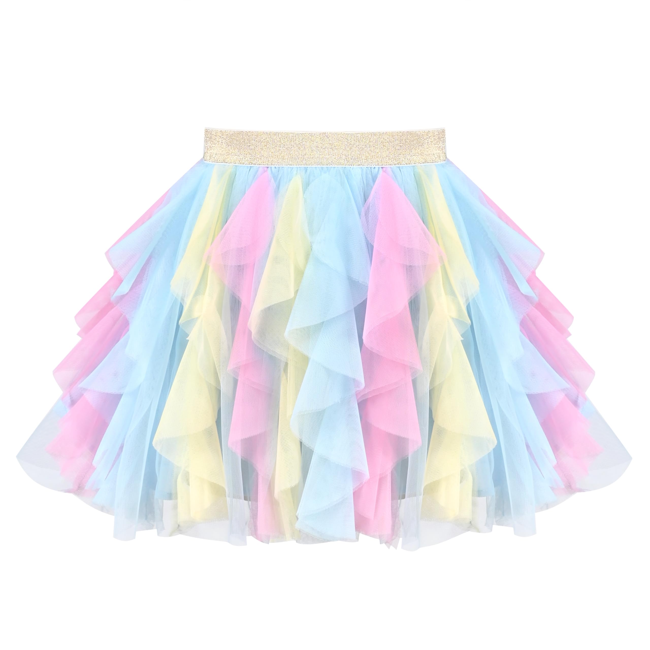 Sunny Fashion Girls Skirt Navy Blue Pearl Stars Sparkling Tutu Dancing Size 4-12