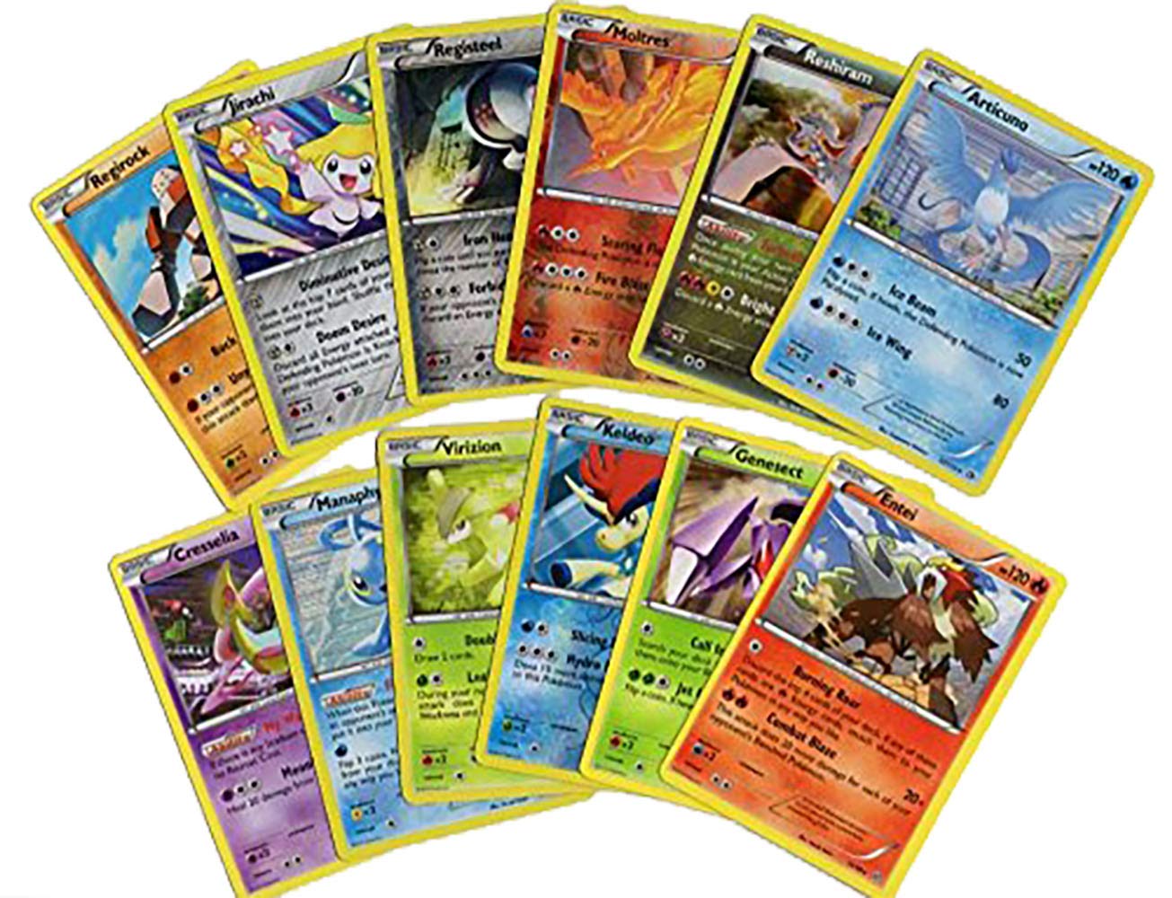 Legendary & Mythical Pokemon 12 Cards Lot - Includes Rares & Holos - Collection 