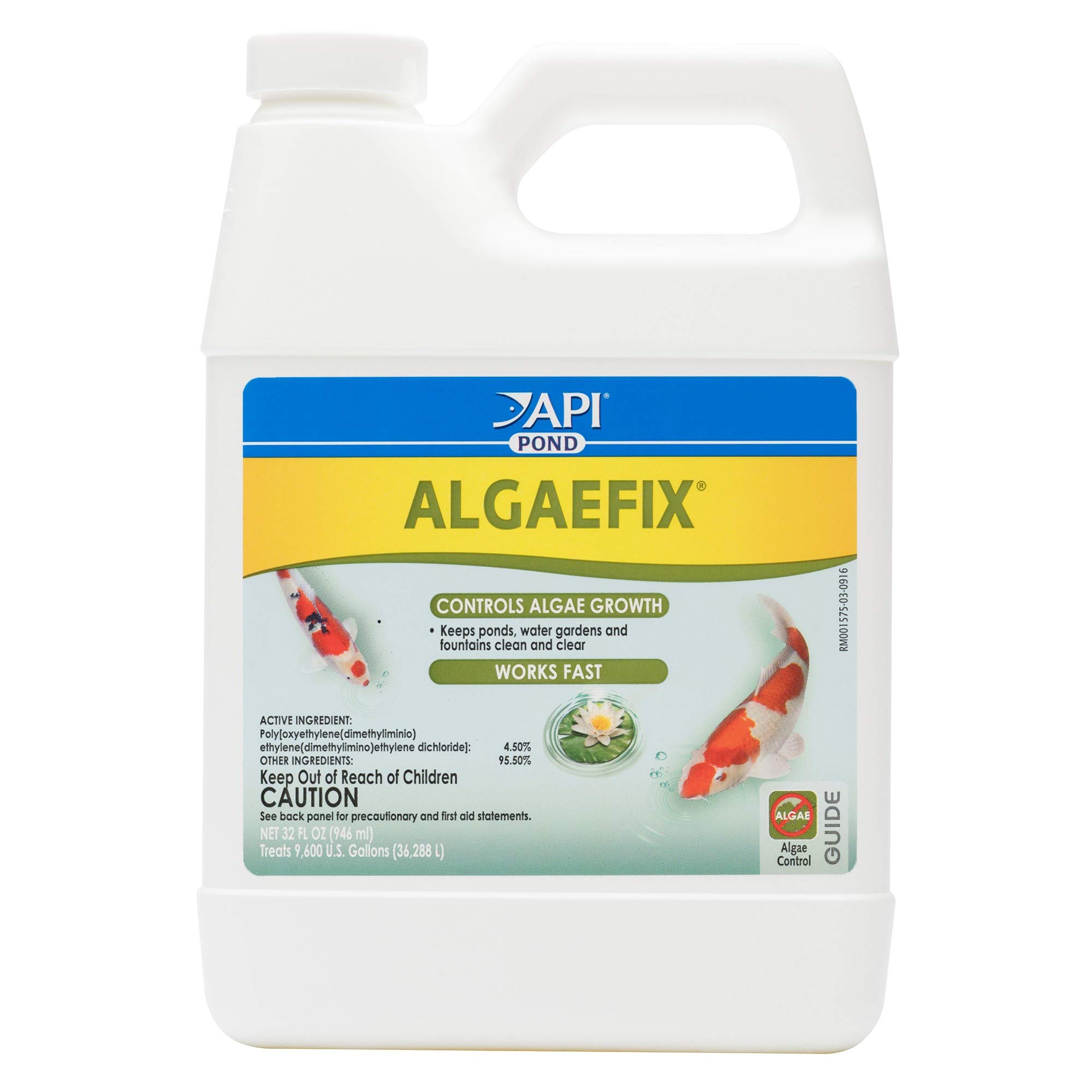 API POND ALGAEFIX (32 fl oz) Pond Algae Control - Copper Free - Clean, Clear Wat